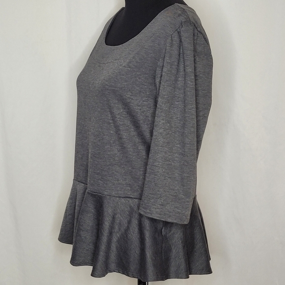 Bobeau 3/4 Sleeve Peplum Top - Size XL - Picture 2 of 10